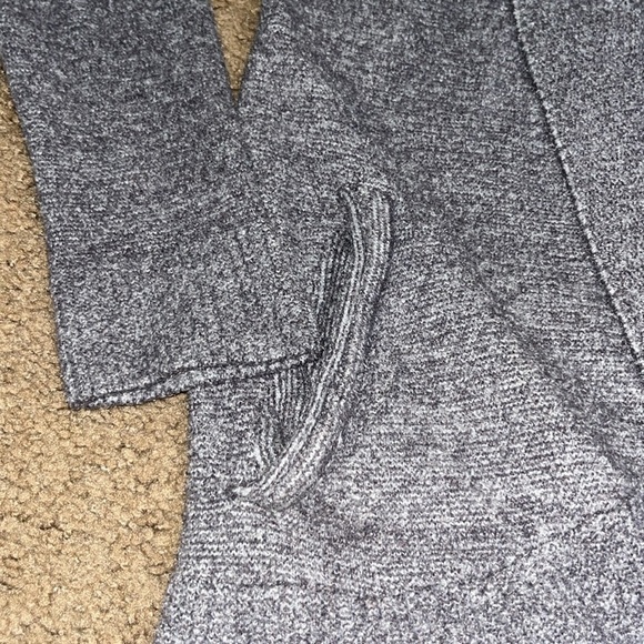 Barefoot Dreams Cozy Chic Lite Knit Circle Cardigan Gray Medium - Picture 3 of 8